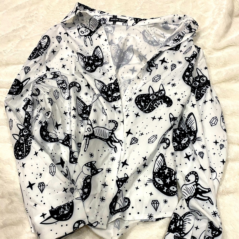 Button up Shein blouse